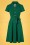 Pretty Retro - 40s Pretty Shirt Dress in Emerald