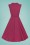 Collectif Clothing - Leonie Swing Dress Années 50 en Framboise 4