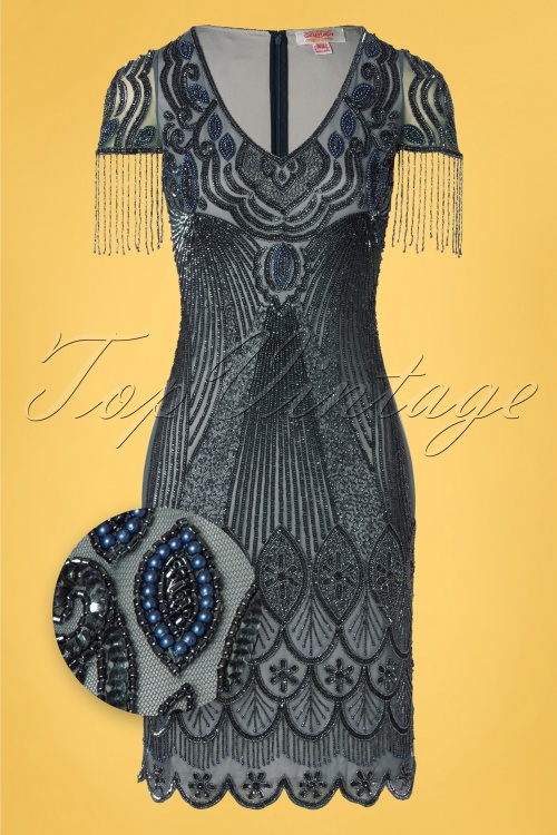 Grey hotsell 1920s dress