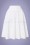 Steady Clothing - High Waist Thrills Swing Skirt Années 50 en Blanc