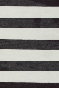 Unique Vintage - 50s Striped Hair Scarf in Black and White 3