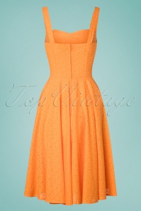 Timeless - Bianca Swing Dress Années 50 en Orange 4