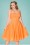 Sheen 35133 Bianca Orange Swing Dress 200630 020L