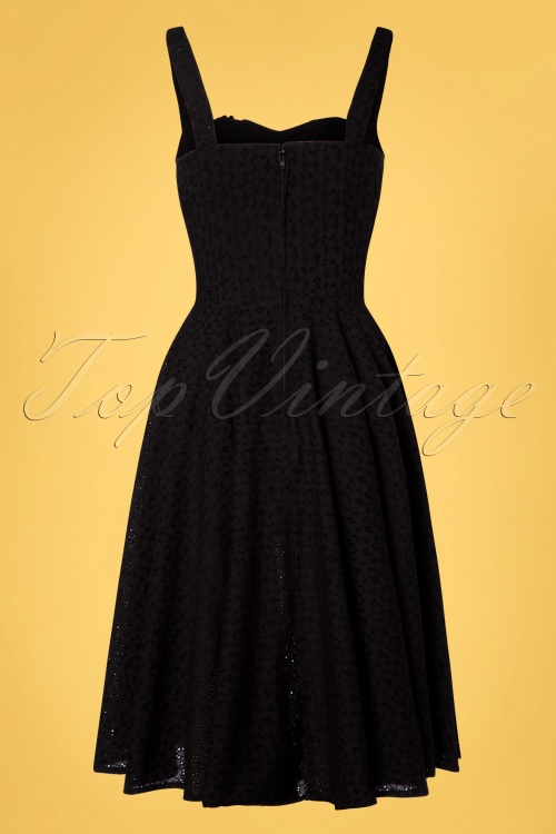 Timeless - 50s Bianca Swing Dress in Black 3