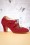 Lola Ramona ♥ Topvintage - Ava Means Business Pumps in warmem Rot