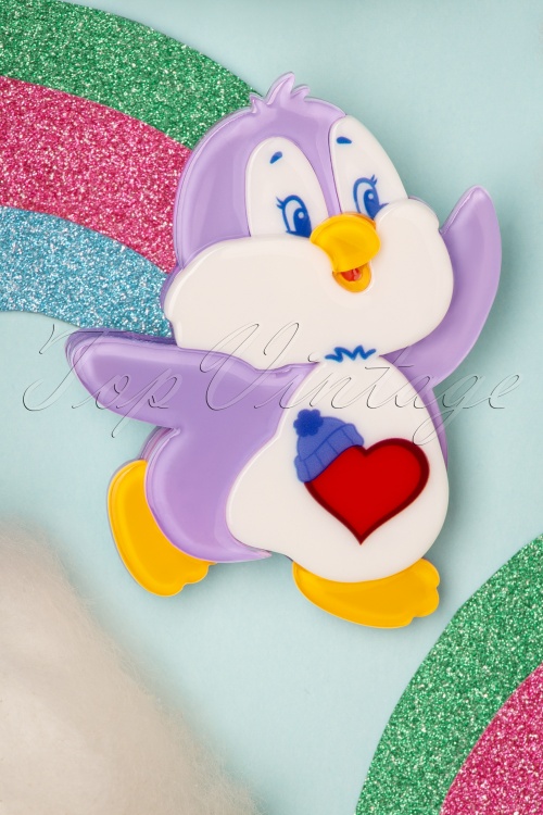 Erstwilder - Exclusief bij Topvintage ~ Cozy Heart Penguin broche