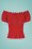 Collectif Clothing - Viviana Top Années 50 en Rouge 4
