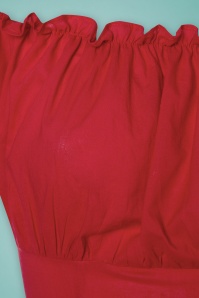 Collectif Clothing - Viviana Top Années 50 en Rouge 3