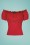 Collectif Clothing - Viviana Top Années 50 en Rouge