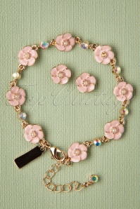 Lovely - Small Rose armband in zacht roze 4