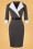 Vintage Diva  - De Raquel pencil jurk in grijs 3