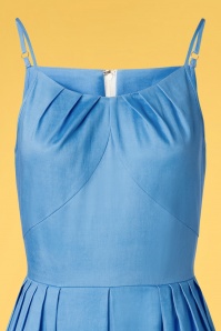 Banned Retro - 50s Holiday Dress in Cornflower Blue 3