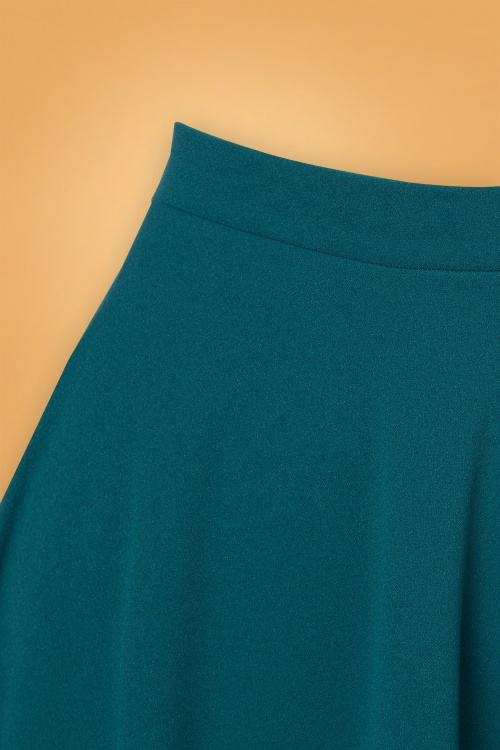 Vintage Chic for Topvintage - 50s Sheila Swing Skirt in Teal 3