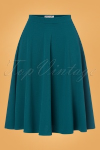 Vintage Chic for Topvintage - 50s Sheila Swing Skirt in Teal