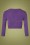 Mak Sweater - 50s Shela Cropped Cardigan in Blueberry Purple 2