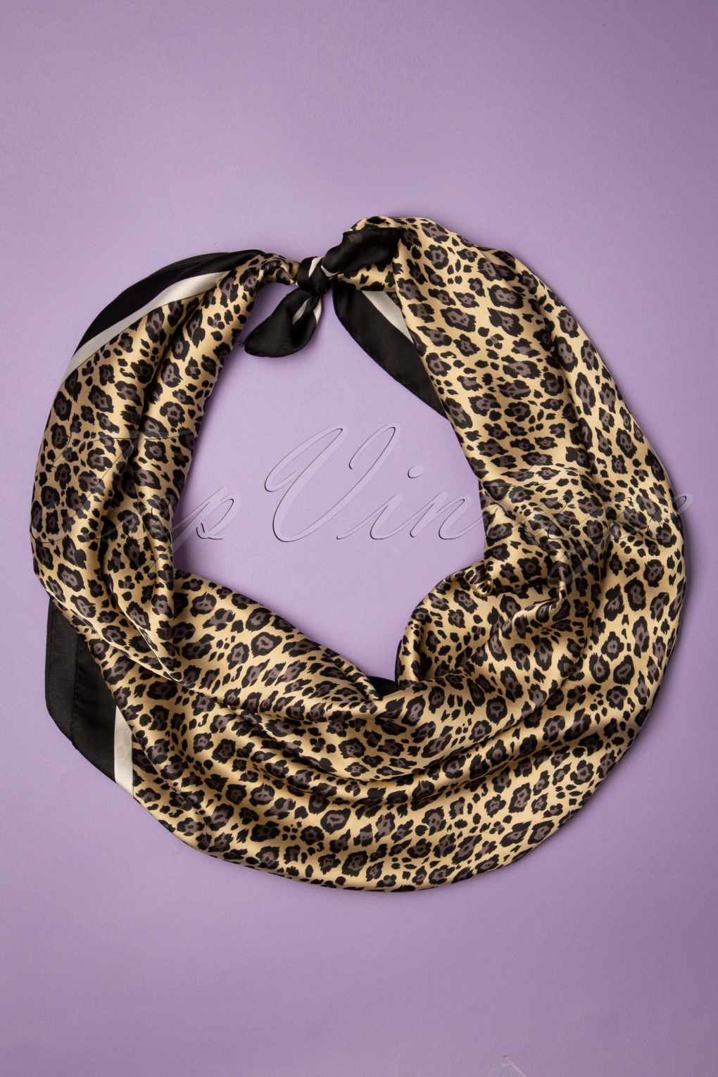 50s Hair Scarf in Leopard