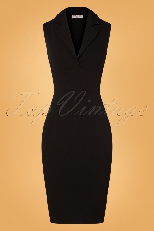 Vintage Chic for Topvintage - Jocelyn Pencil Dress Années 50 en Noir