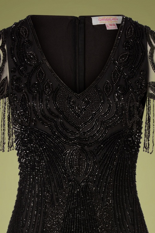 GatsbyLady - Marta Flapper-Kleid in Schwarz 4