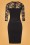 Vintage Chic 34771 Black Pencil Dress Lace 20200807 007 W
