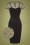 Norah Pencil Dress Années 50 en Noir 