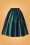 Collectif Clothing - Jasmine Twilight gestreepte swingrok in groen 3