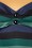 Collectif Clothing - Dolores Twilight Stripe Top Années 50 en Vert  3