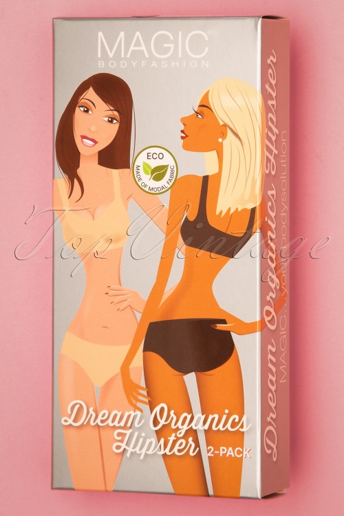 MAGIC Bodyfashion - Dream Organics hipster set van 2 in latte 3