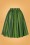 Collectif Clothing - Jasmine Garden gestreepte swingrok in groen 3