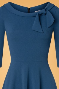 Vintage Chic for Topvintage - Beverly Swing Dress Années 50 en Bleu Pétrole  3