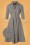 Vixen - 50s Barbara Check Swing Dress in Grey 2