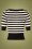 Pretty Retro - Bateau Stripes Sweater Années 60 en Noir et Crème 