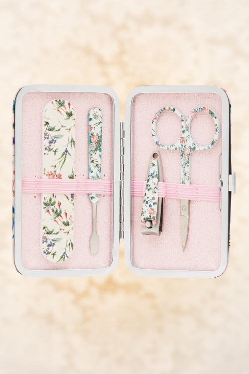 The Vintage Cosmetic Company - Floral Manicure Purse