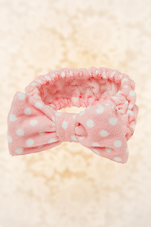 The Vintage Cosmetic Company - Dolly Make-Up Headband in Pink 2