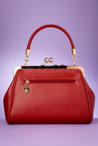 Banned Alternative - 50s Lockwood Bow Handbag in Red 5
