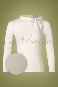 Vintage Chic for Topvintage - Belle Bow Top in Wein