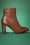 Tamaris - 50s Heart Sole Leather Ankle Booties in Brandy 4