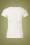 Queen Kerosin - Trouble Maker T-Shirt Années 50 en Blanc Cassé 3