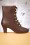 Lola Ramona ♥ Topvintage - Ava On My Way Lace Up Booties Années 40 en Marron 3