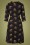 Pretty Vacant - 60s Marcie Posy Dress in Black 5