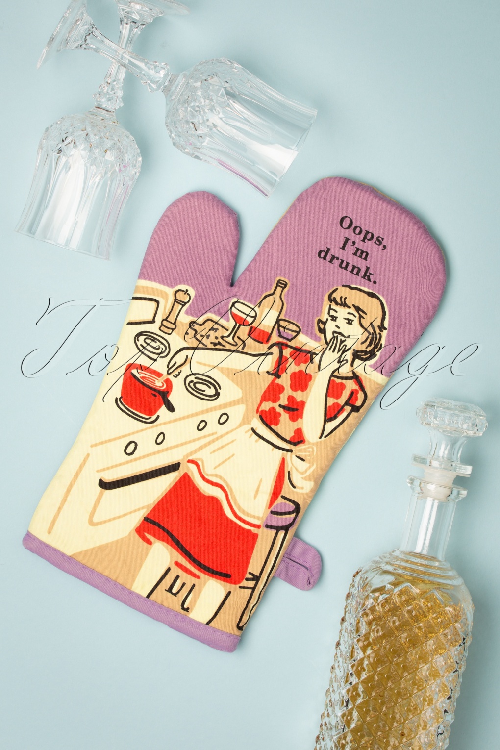 oops im drunk oven mitt