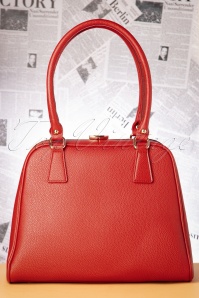 Lola Ramona ♥ Topvintage - Peggy Means Business handtas in warm rood