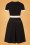 Vintage Chic for Topvintage - Verona Swing-Kleid in Schwarz und Weiß 2