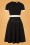 Vintage Chic for Topvintage - Eulalia Swing-Kleid mit Blumenmuster in Burnt Orange