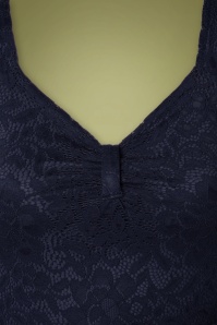 Vintage Chic for Topvintage - 50s Myra Lace Tea Dress in Navy 6