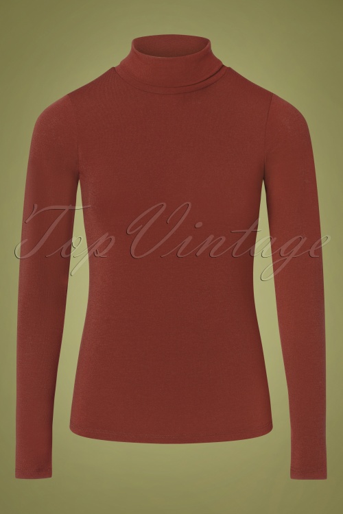 Compania Fantastica 34466 Top Rollneck Red Chiloe 08272020 002W