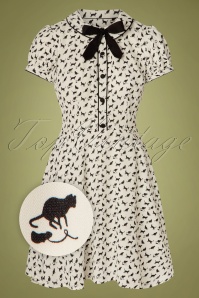 Vintage Chic for Topvintage - 50s Josie Bow Pencil Dress in Powder Melange