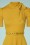 Vixen - 50s Posie Polkadot Swing Dress in Mustard 3
