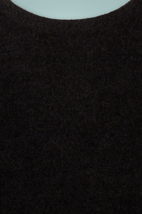 Banned Retro - Luxuriöser weicher Pullover in Schwarz 4