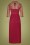 Little Mistress - 60s Martyna Midaxi Dress in Raspberry Red 2