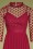 Little Mistress - 60s Martyna Midaxi Dress in Raspberry Red 3